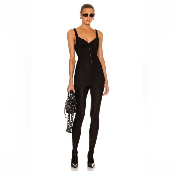 NWT BALENCIAGA Mini Lingerie Dress in black size 36 (US4) - Picture 1 of 15